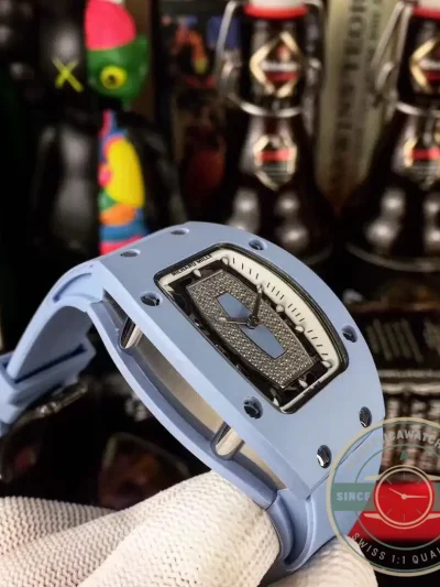Superclone Richard Mille037 Blue Ceramic Case - High-Grade Replica Watch