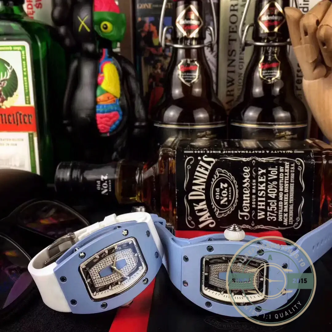 Superclone Richard Mille037 Blue Ceramic Case - Affordable Luxury Replica Timepiece