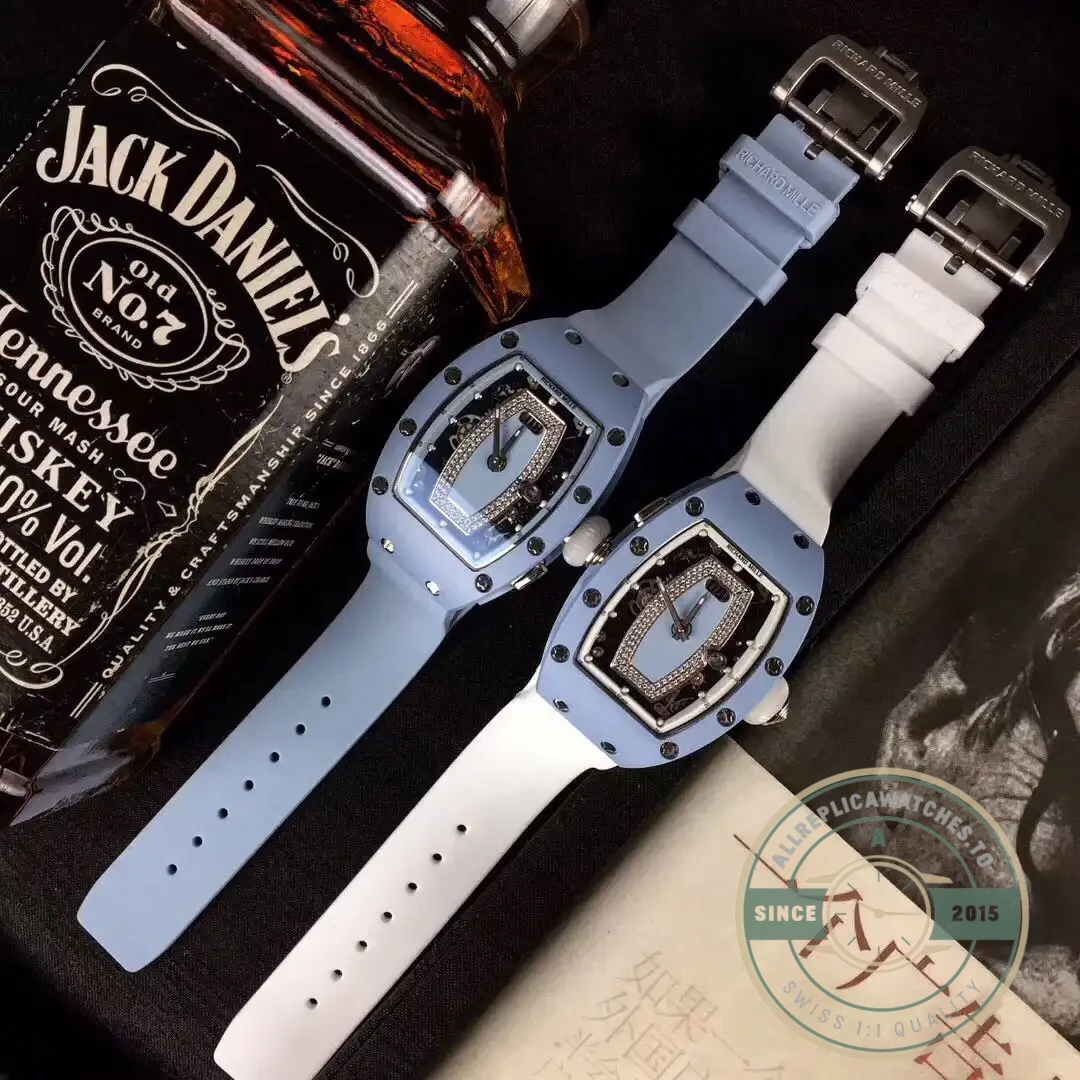 Superclone Richard Mille037 Ceramic Blue Strap - High-Grade Replica Watch