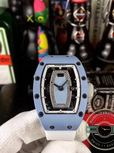 Superclone Richard Mille037 Ceramic Blue Strap - Budget Luxury Replica Watch
