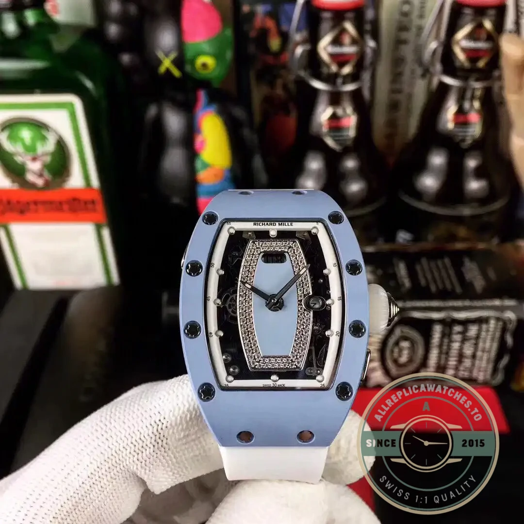 Superclone Richard Mille037 Ceramic Blue Strap - Budget Luxury Replica Watch
