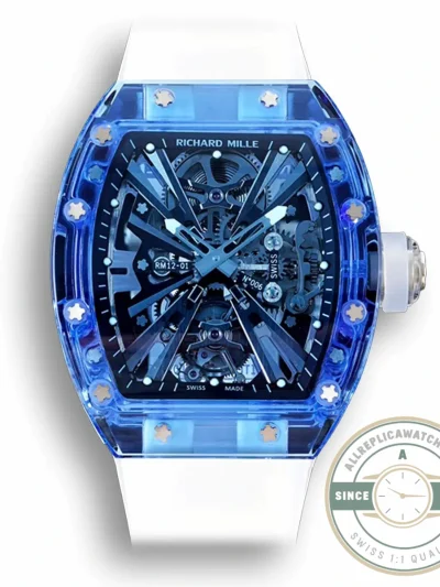 Superclone Richard Mille12-01 Tourbillon Sapphire Clear Version - Top-Tier Swiss Replica Watch