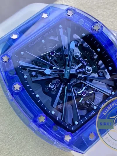Superclone Richard Mille12-01 Tourbillon Sapphire Clear Version - Factory Super Clone Watch