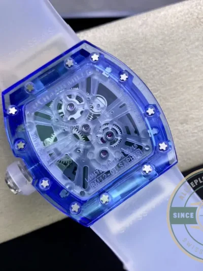 Superclone Richard Mille12-01 Tourbillon Sapphire Clear Version - High-Grade Replica Watch