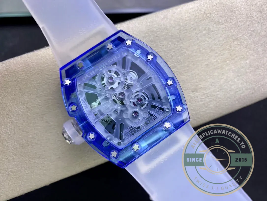 Superclone Richard Mille12-01 Tourbillon Sapphire Clear Version - High-Grade Replica Watch