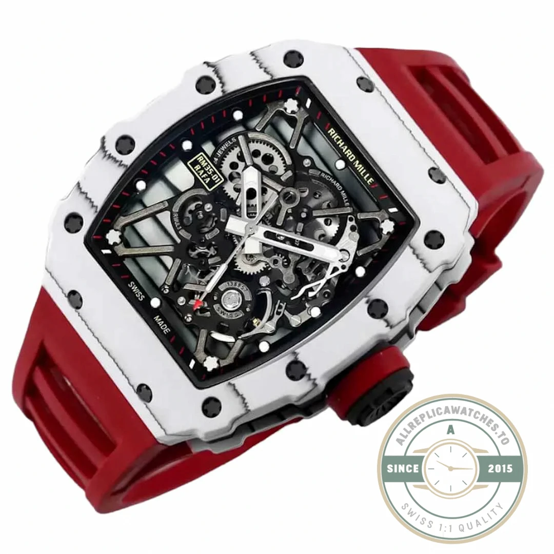 Superclone Richard Mille35-01 Bbr Factory Red Strap - Swiss-Made Clone Watch