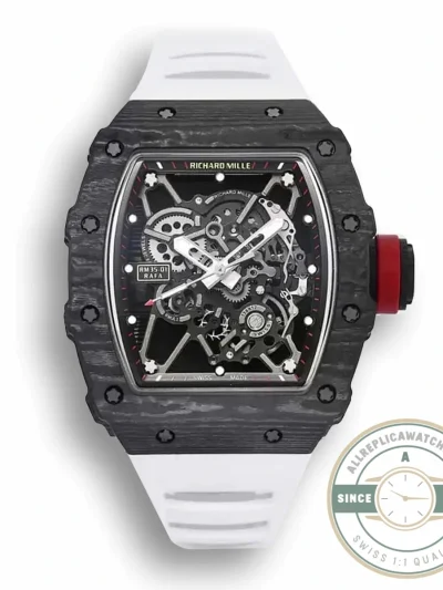 Superclone Richard Mille35-01 Bbr Factory White Rubber Strap - Swiss-Made Clone Watch
