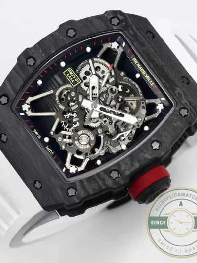 Superclone Richard Mille35-01 Bbr Factory White Rubber Strap - Premium Super Clone Watch