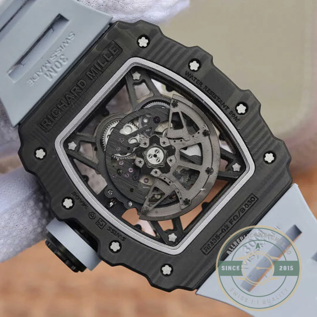 Superclone Richard Mille35-01 Kv Factory Black Carbon Fiber - Affordable Super Clone Watch
