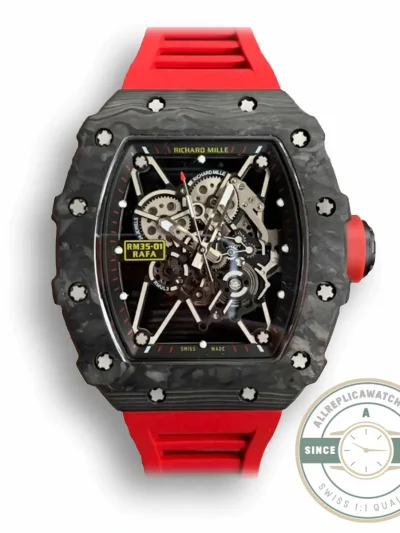 Superclone Richard Mille35-01 Kv Factory Red Strap - High-Grade Replica Watch
