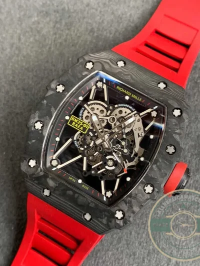Superclone Richard Mille35-01 Kv Factory Red Strap - Affordable Super Clone Watch