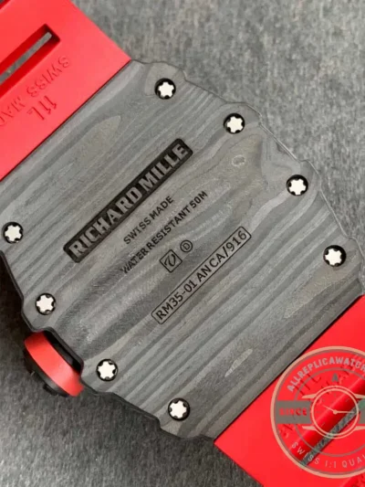 Superclone Richard Mille35-01 Kv Factory Red Strap - Affordable Luxury Replica Timepiece