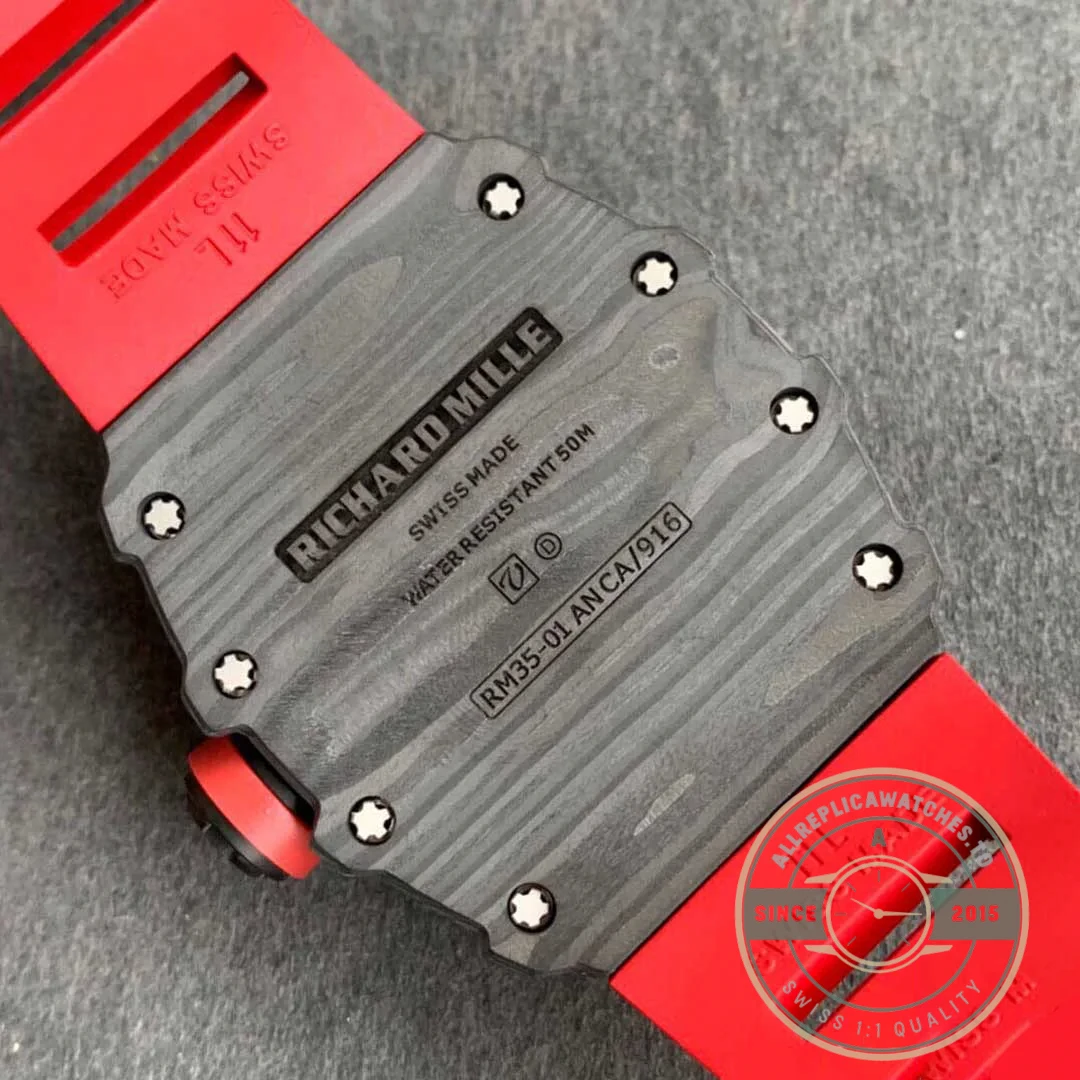 Superclone Richard Mille35-01 Kv Factory Red Strap - Affordable Luxury Replica Timepiece