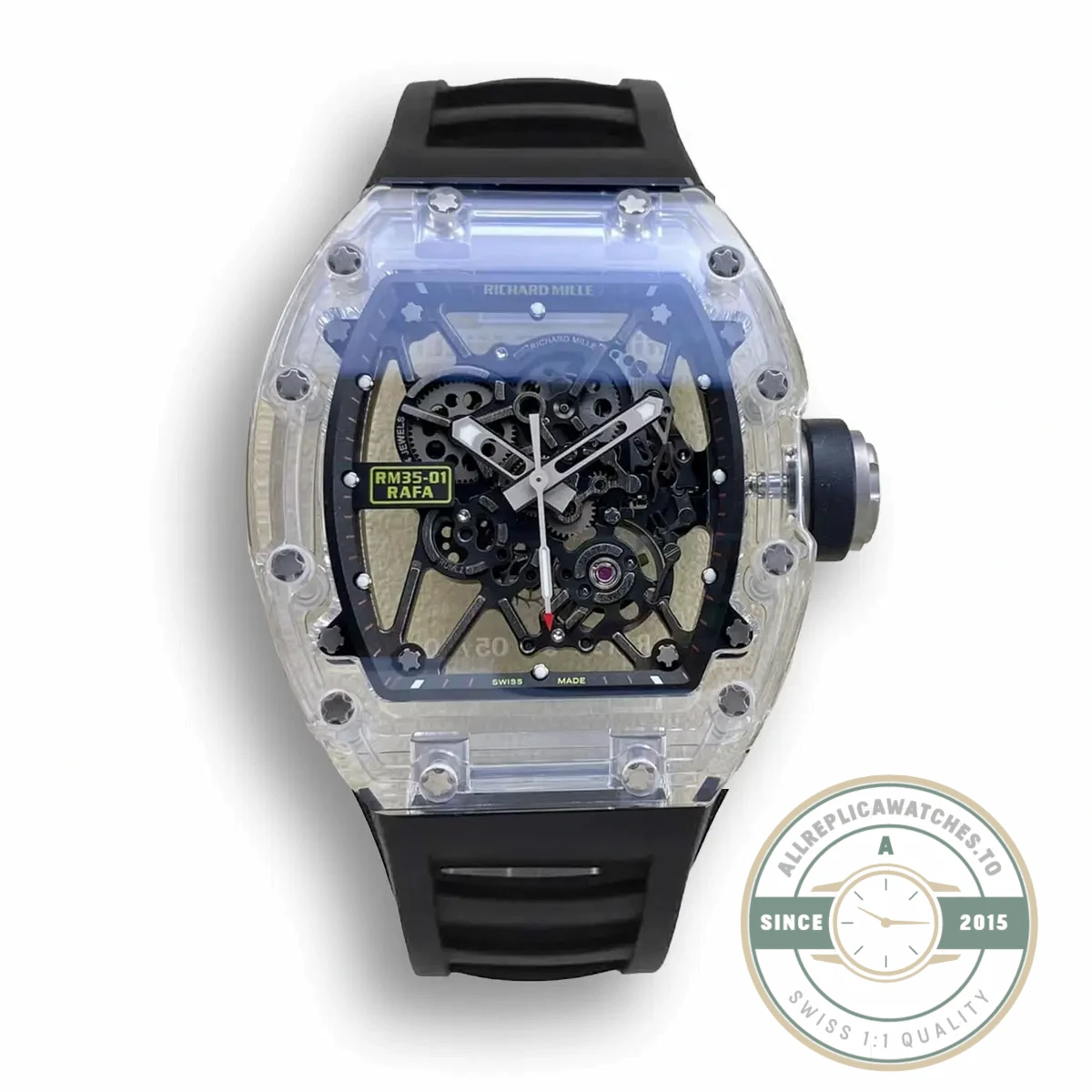 Superclone Richard Mille35-01 Sonic Factory Clear Crystal Case - Premium Super Clone Watch