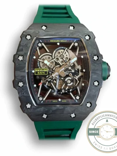Superclone Richard Mille35-02 Kv Factory V3 Green Strap - Luxury Replica Watch