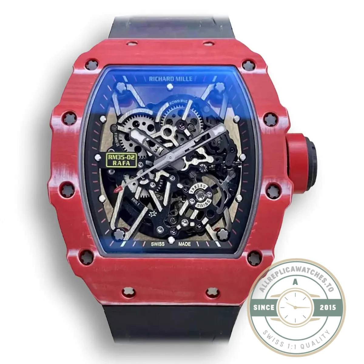 Superclone Richard Mille35-02 Ntpt Case Black Strap - Top-Tier Swiss Replica Watch