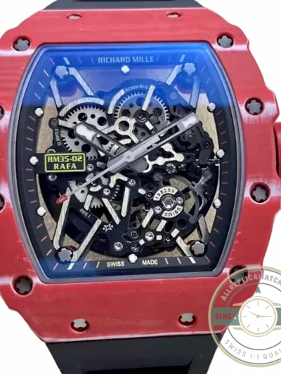 Superclone Richard Mille35-02 Ntpt Case Black Strap - Best Quality Replica Watch