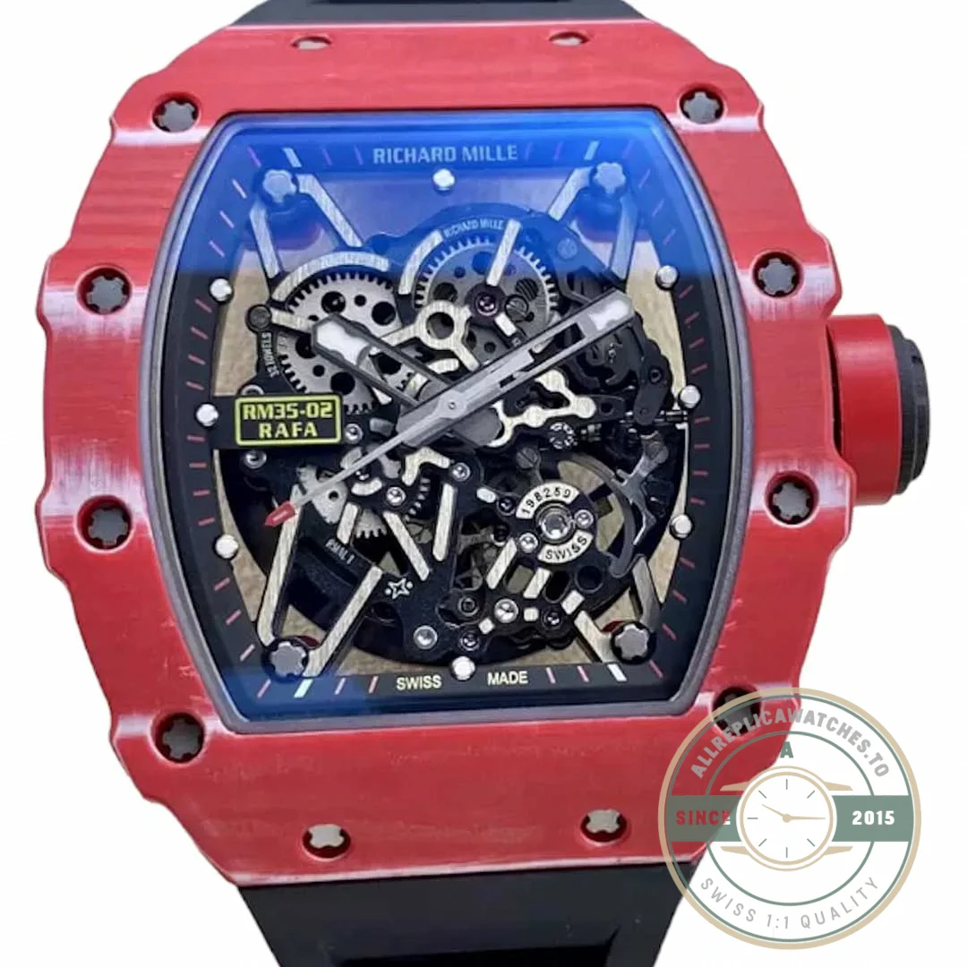 Superclone Richard Mille35-02 Ntpt Case Black Strap - Best Quality Replica Watch
