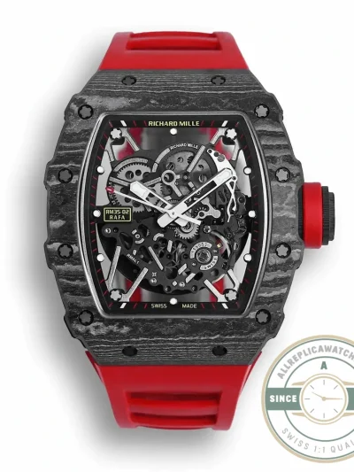 Superclone Richard Mille35-02 Red Rubber Strap - Swiss-Made Clone Watch