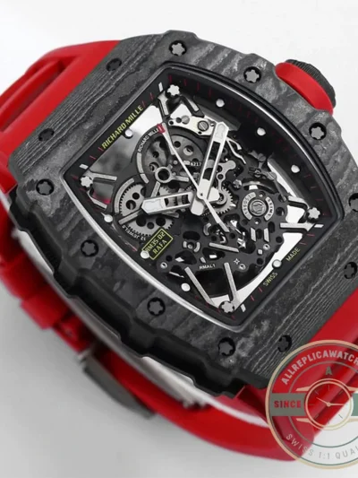 Superclone Richard Mille35-02 Red Rubber Strap - High-Grade Replica Watch