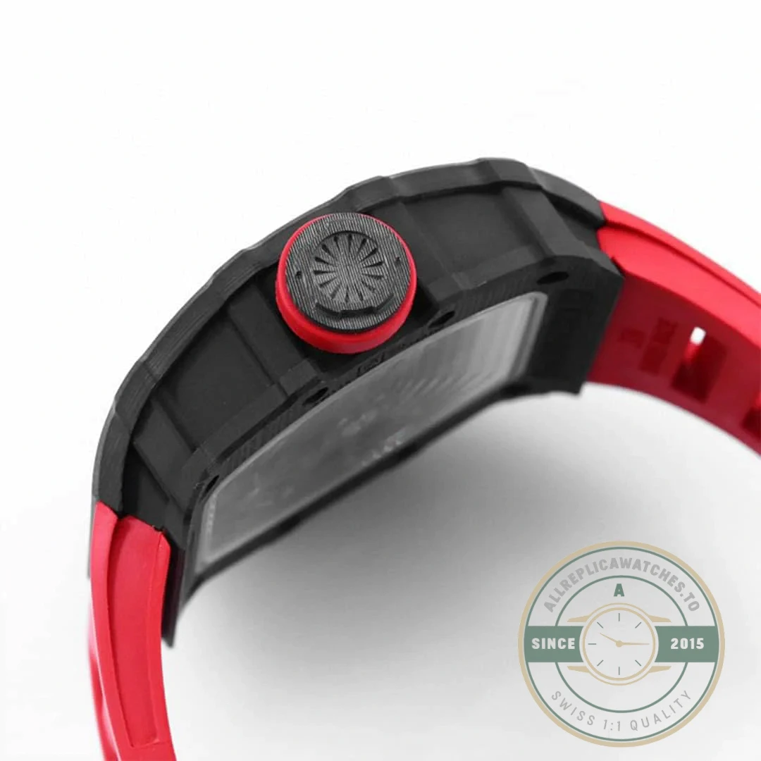 Superclone Richard Mille35-02 Red Rubber Strap - Premium Super Clone Watch