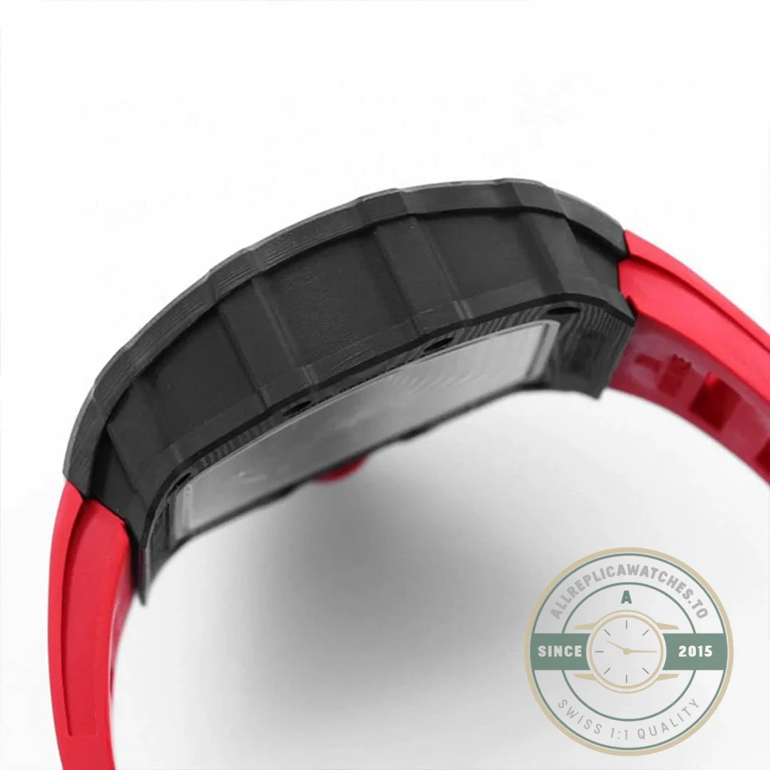 Superclone Richard Mille35-02 Red Rubber Strap - Best Quality Replica Watch