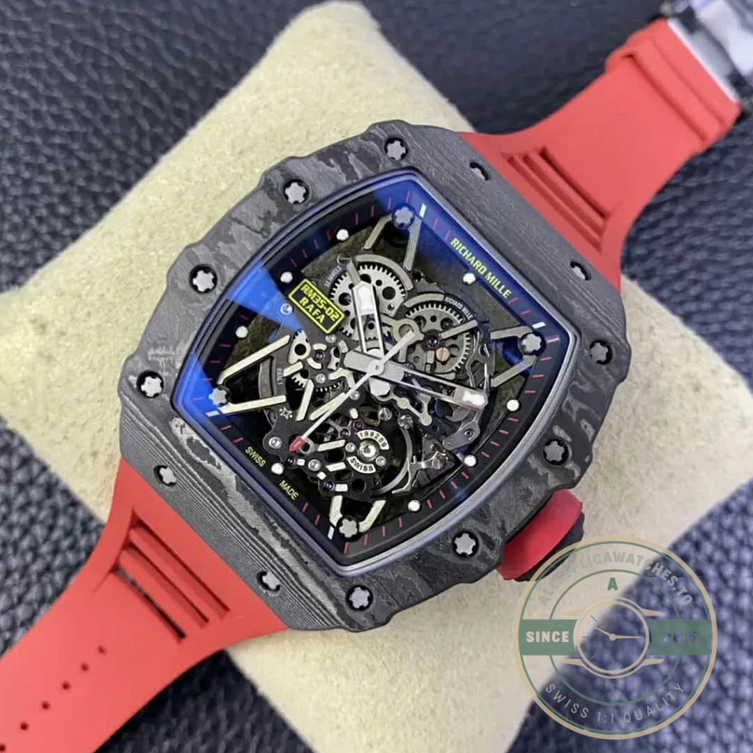 Superclone Richard Mille35-02 T+ Factory Carbon Fiber Skeleton Dial - Budget Luxury Replica Watch