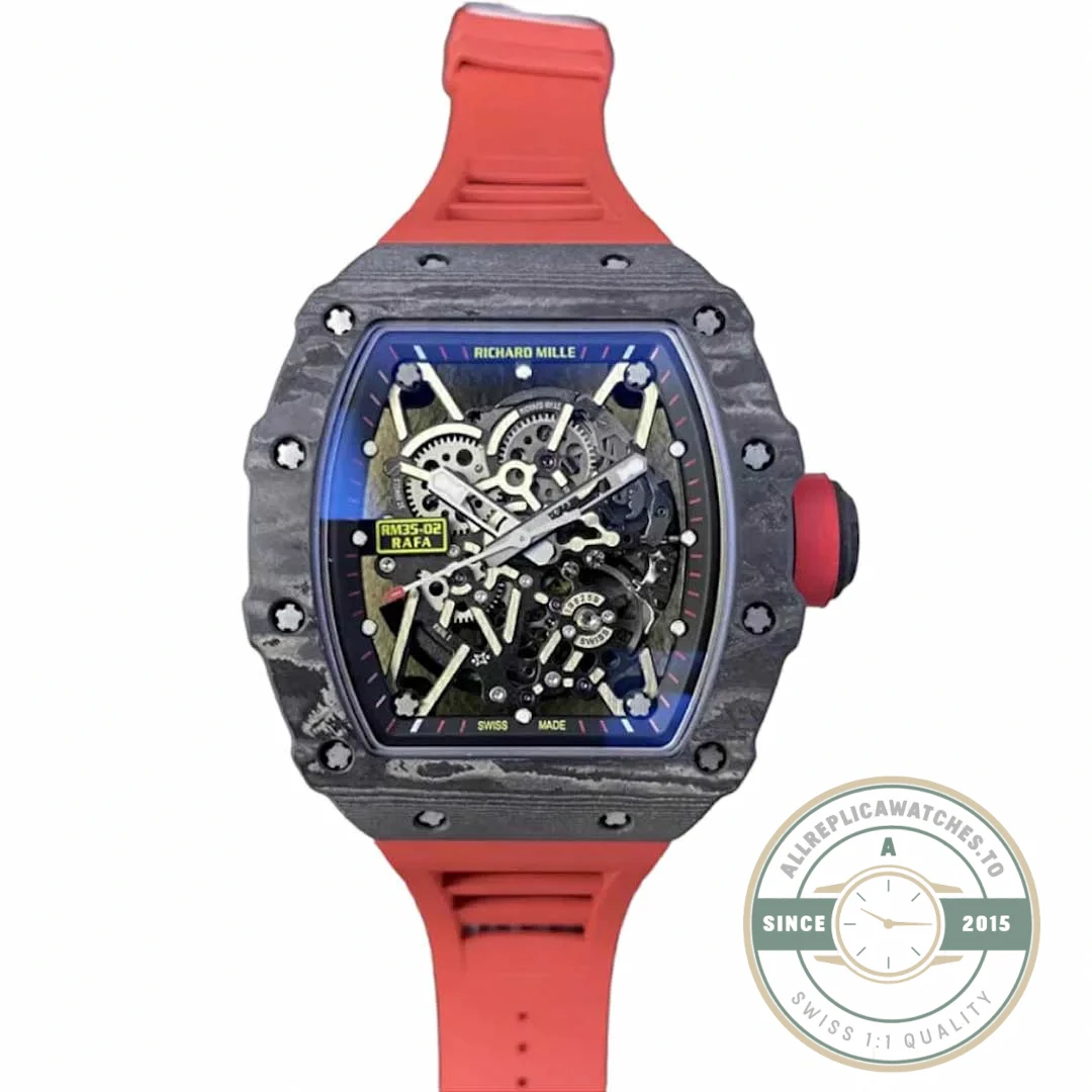 Superclone Richard Mille35-02 T+ Factory Carbon Fiber Skeleton Dial - Premium Super Clone Watch