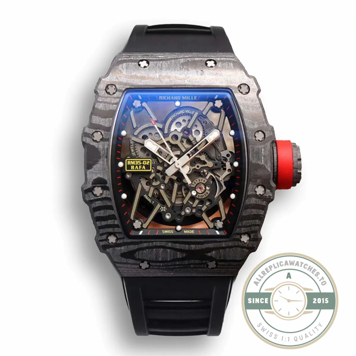 Superclone Richard Mille35-02 Zf Factory Carbon Fiber Case - Affordable Super Clone Watch