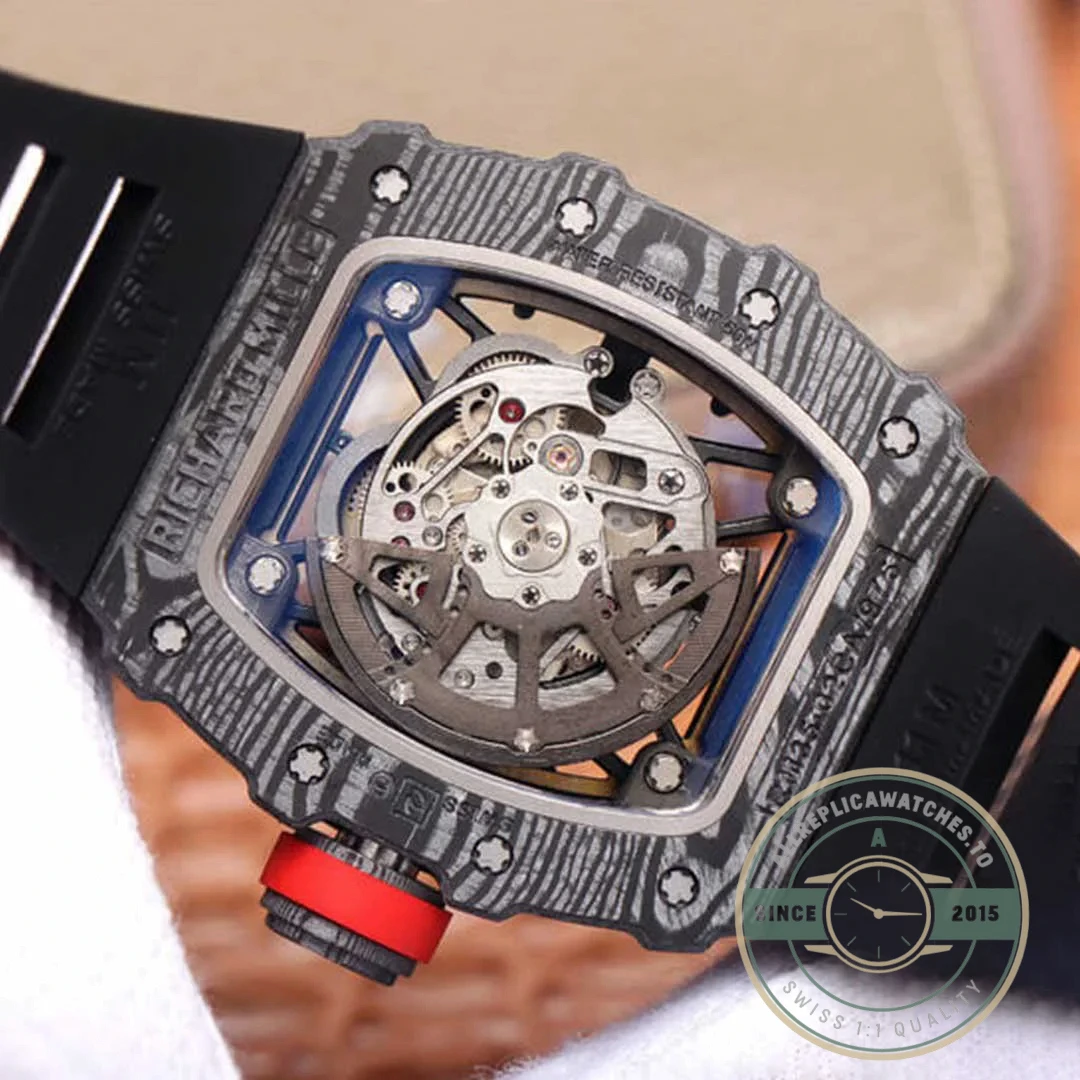 Superclone Richard Mille35-02 Zf Factory Carbon Fiber Case - Top-Tier Swiss Replica Watch