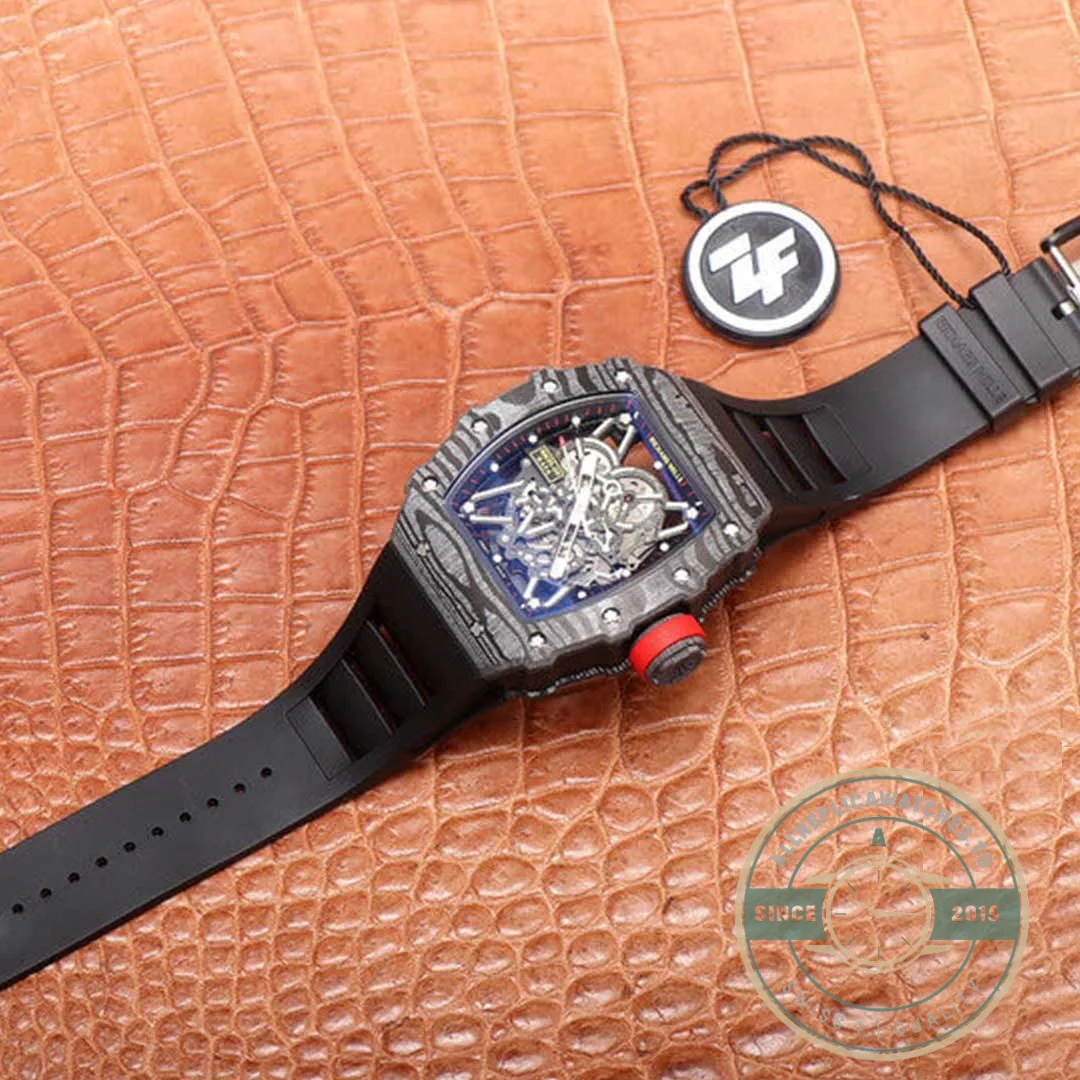 Superclone Richard Mille35-02 Zf Factory Carbon Fiber Case - Budget Luxury Replica Watch