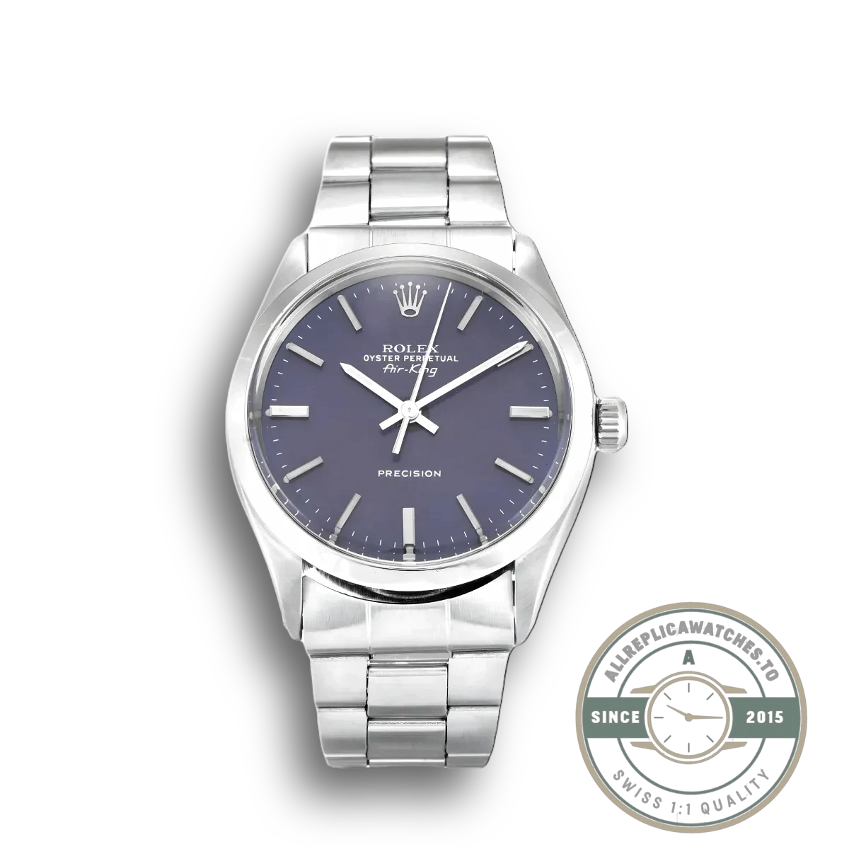 Superclone Rolex Air-King 34mm Dial Blue 5500 - Best Quality Replica Watch