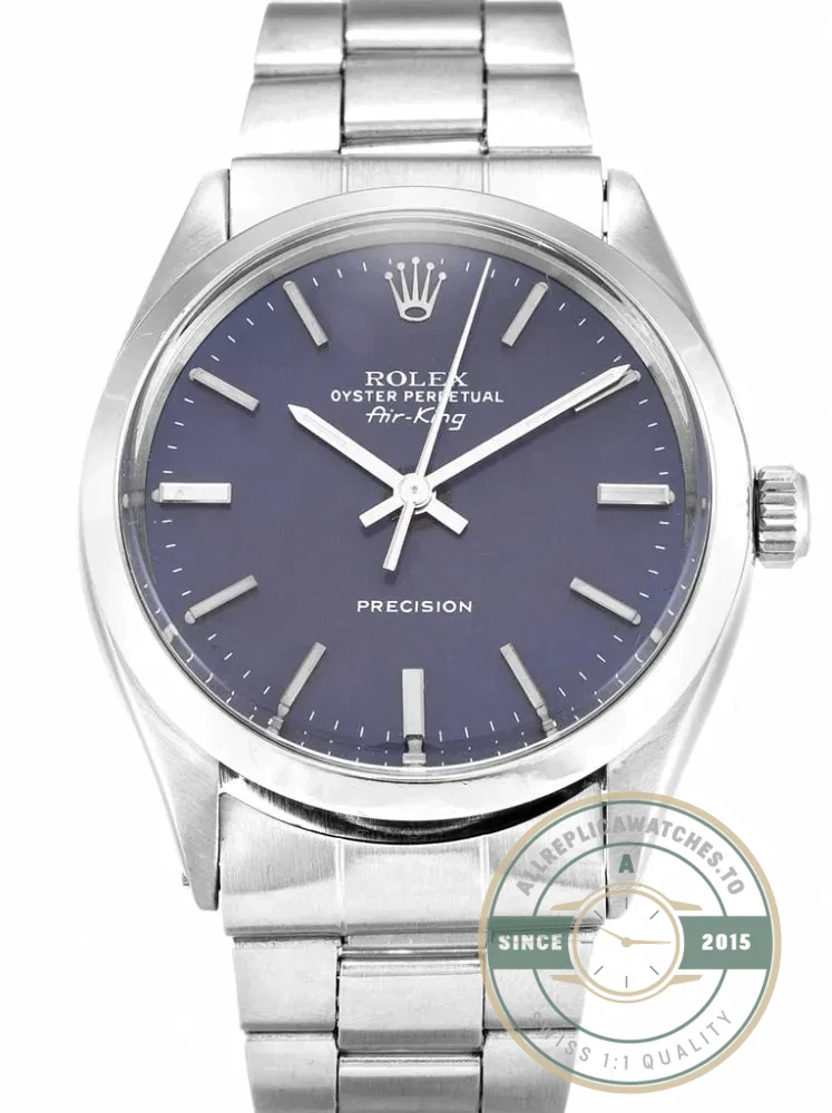 Superclone Rolex Air-King 34mm Dial Blue 5500 - Best Quality Replica Watch