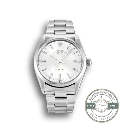Superclone Rolex Air-King 34mm Dial Silver 5500 - Swiss Movement Replica Watch