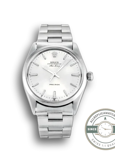 Superclone Rolex Air-King 34mm Dial Silver 5500 - Swiss Movement Replica Watch