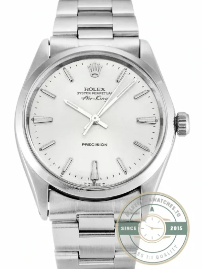 Superclone Rolex Air-King 34mm Dial Silver 5500 - Luxury Replica Watch