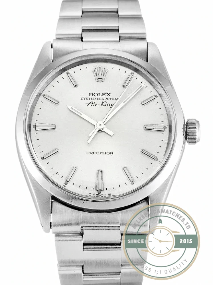 Superclone Rolex Air-King 34mm Dial Silver 5500 - Luxury Replica Watch