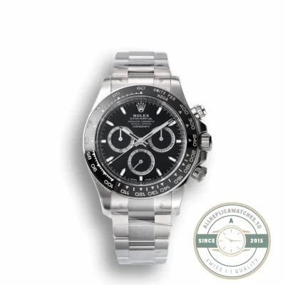 Superclone Rolex Black Ceramic Daytona 126500 Black Dial - Luxury Replica Watch