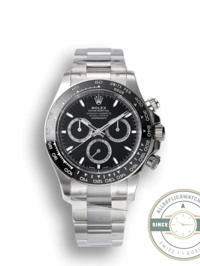 Superclone Rolex Black Ceramic Daytona 126500 Black Dial - Luxury Replica Watch