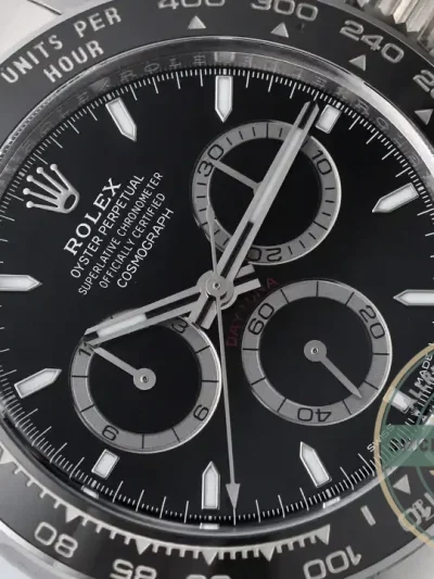 Superclone Rolex Black Ceramic Daytona 126500 Black Dial - Premium Super Clone Watch
