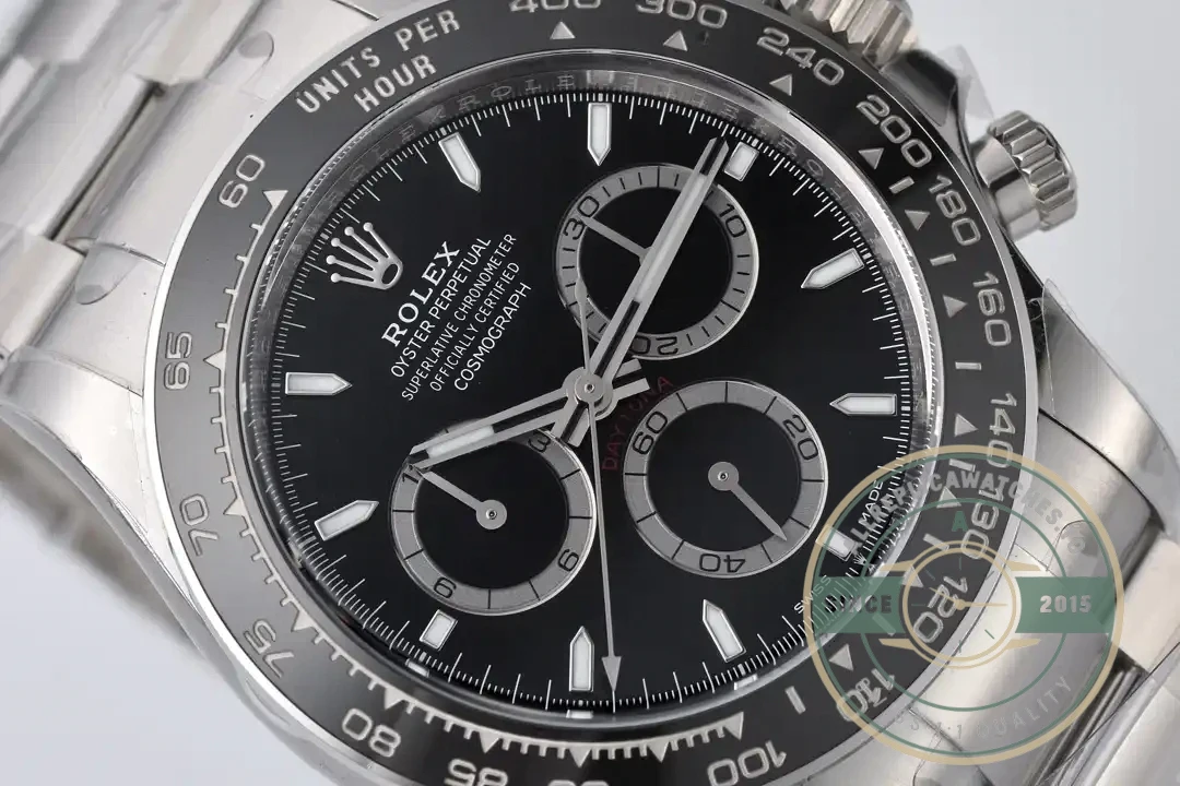 Superclone Rolex Black Ceramic Daytona 126500 Black Dial - Premium Super Clone Watch