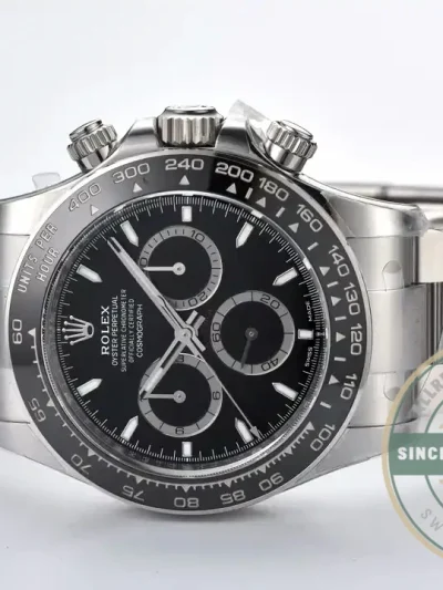 Superclone Rolex Black Ceramic Daytona 126500 Black Dial - Best Quality Replica Watch