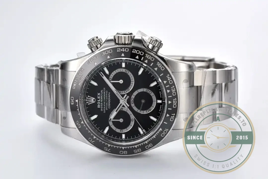 Superclone Rolex Black Ceramic Daytona 126500 Black Dial - Best Quality Replica Watch