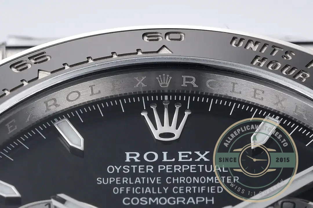 Superclone Rolex Black Ceramic Daytona 126500 Black Dial - High-Grade Replica Watch