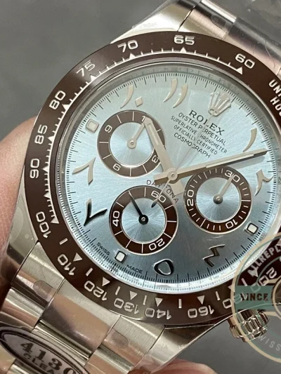 Superclone Rolex Cosmograph Daytona Series Middle East Plate Ice Blue Di - 1:1 Swiss Replica Watch