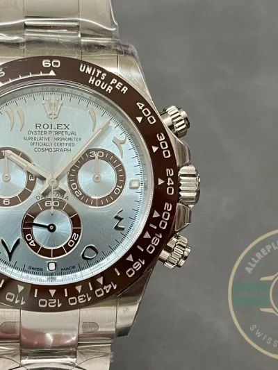 Superclone Rolex Cosmograph Daytona Series Middle East Plate Ice Blue Di - Swiss Movement Replica Watch