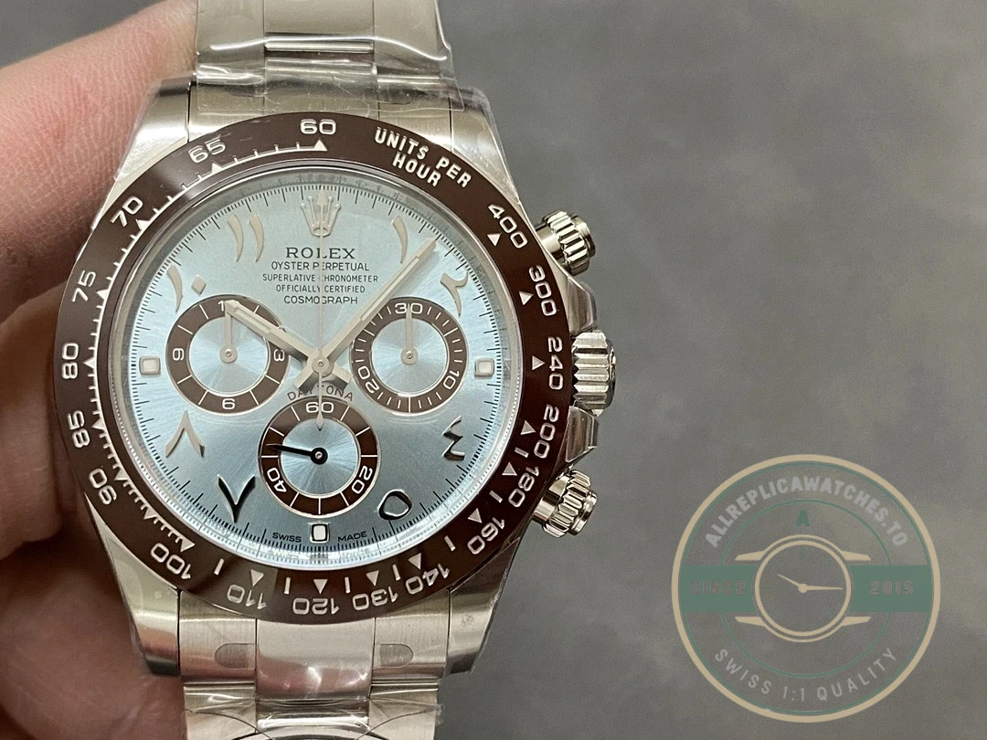 Superclone Rolex Cosmograph Daytona Series Middle East Plate Ice Blue Di - Swiss Movement Replica Watch