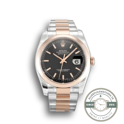 Superclone Rolex Datejust 116201 36mm Black Dial - Budget Luxury Replica Watch