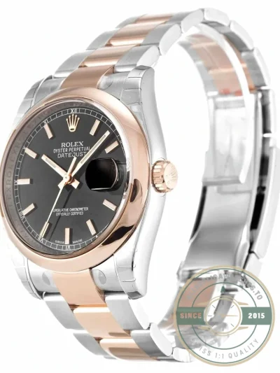 Superclone Rolex Datejust 116201 36mm Black Dial - Premium Super Clone Watch