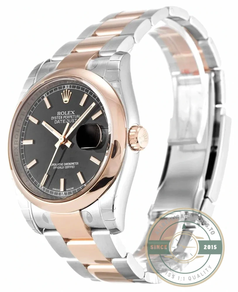 Superclone Rolex Datejust 116201 36mm Black Dial - Premium Super Clone Watch